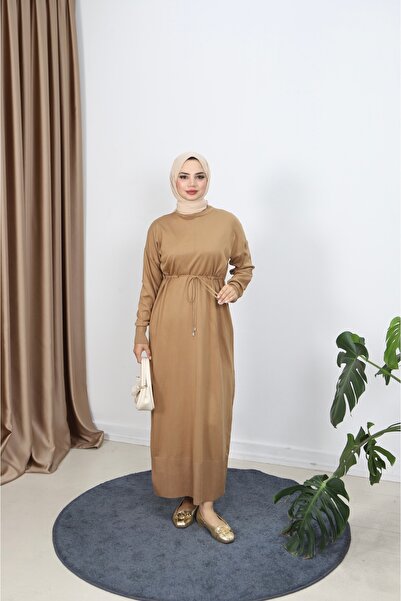 NİSUM MODA فستان بيرفين دانتيل حزام فينيسي