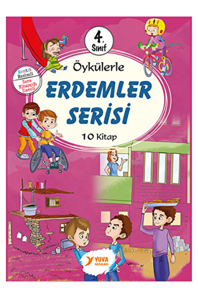 Yuva Yayınları Öykülerle Erdemler Serisi 10 Kitap 4.sınıf