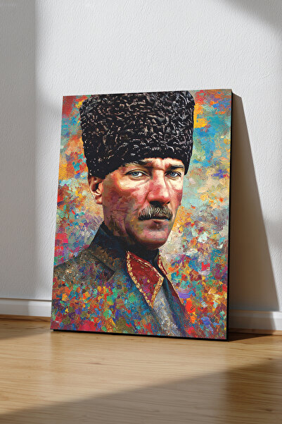 Ahsen resim çerçeve Ατατούρκ Πίνακας σε καμβά με ελαιογραφία, Ασπρόμαυρο Σχέδ...