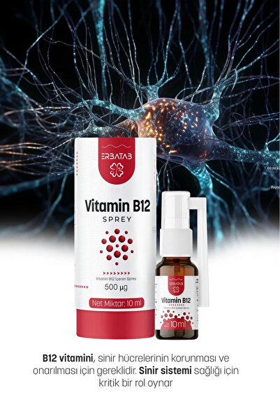 Erbatab Metilkobalamin B12 Sprey 10 ml