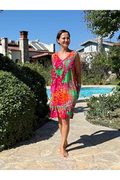 Punta Otantik Mln16171 Viscose Alanya Dress
