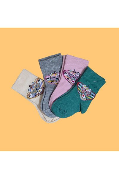 AL Bİ 90LIK Комплект от 4 чифта чорапи за бебета момичета