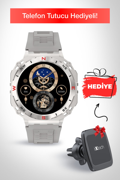 İXTECH XeeFit-F1 Akıllı Saat Amoled Ekran Sesli Asistan Konuşma Özellikli