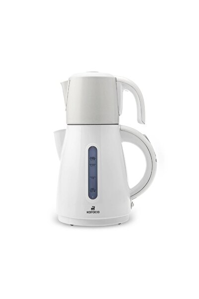 Karaca Daystar Steel Teapot Tea Machine Pearl White