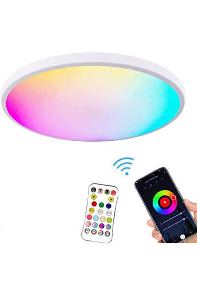 fulina Smart WiFi LED Ceiling Lights RGBCW Color Changing Ceiling Light, 24W 12Inch 2400lm Ultra-Thin Dimm