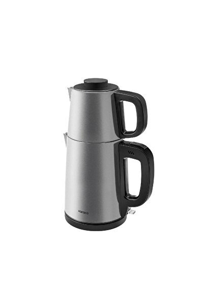 Karaca Tea Break Silver Inox Steel Water Heater & Tea Machine