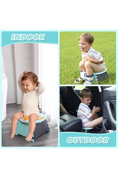 fulina Portable Potty, Kids Travel Potty Training Chair with Travel Bag, Baby Potty Training Toilet for Out
