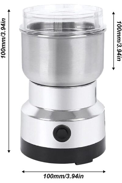 fulina Electric Mini Home Grinder - Multi-purpose grinder with stainless steel blades and one-touch operati