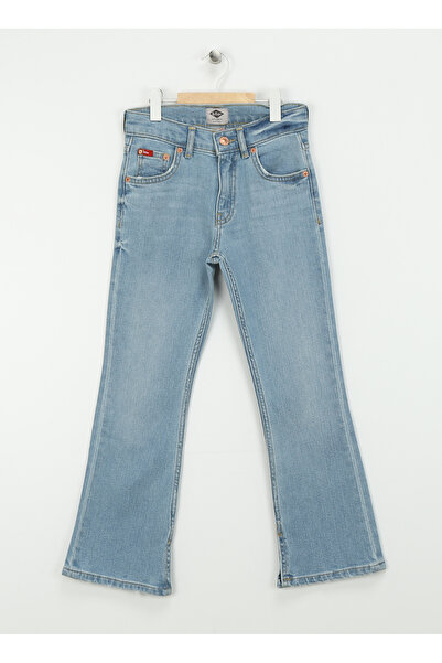 Lee Cooper FLARE EASTER BLUE Normal Bel Mavi Kız Çocuk Denim Pantolon 242 LCG 121007