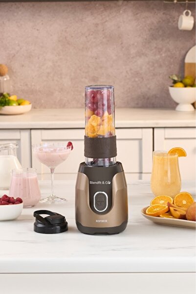 Karaca Blendfit Go Personal Kişisel Smoothie Blender Walnut Brown