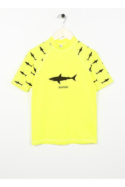 SLIPSTOP Desenli Sarı Erkek Çocuk T-Shirt ST20120023