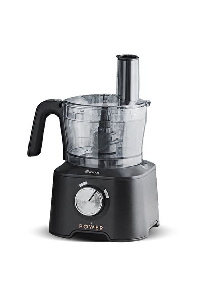 Karaca Mastermaid Power 10 In 1 Matte Black Food Processor, Blender Set 2000w