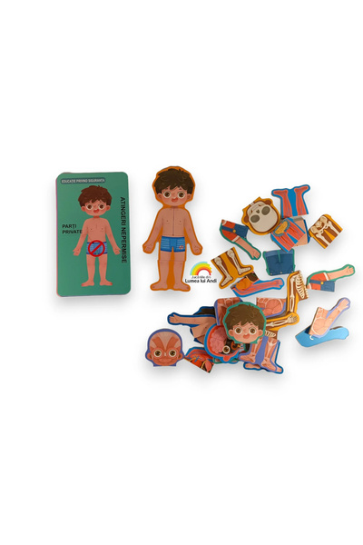 Ludinoo Puzzle educativ anatomia corpului uman pentru copii