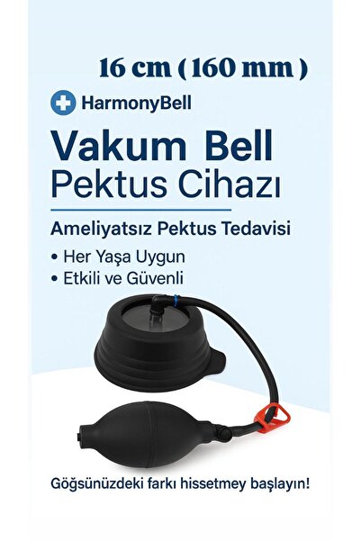 Opoden Medikal Silikonlu Göğüs Vakum Sistemi Çap 16 Cm(160mm / Kunduracı Göğs...