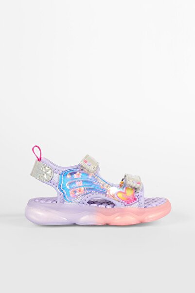 Vicco Işıklı Kız Çocuk Sandalet Pudra