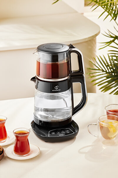 Karaca Çaysever 3 În 1 Konuşan Cam Çay Makinesi Su Isıtıcı Ve Mama Suyu Hazırlama 1700w Chrome