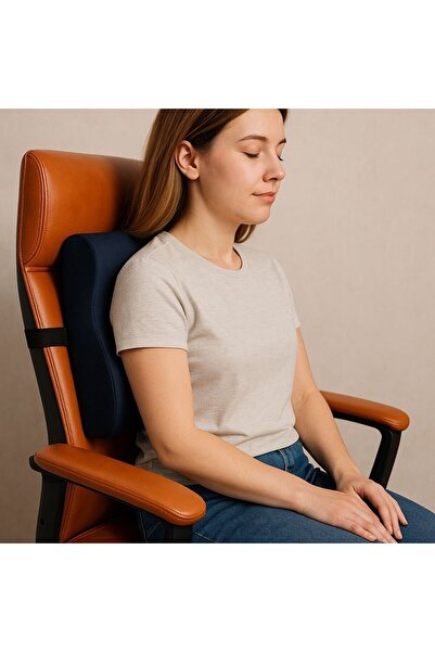 Biofix Pernă de spate complet ortopedică din visco Pernă de susținere a talie...