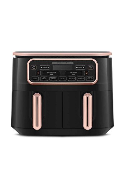 Karaca Air Pro Cook Duo Tandır XXXL 4+4 Litre Airfryer Rosegold 8 Kişilik