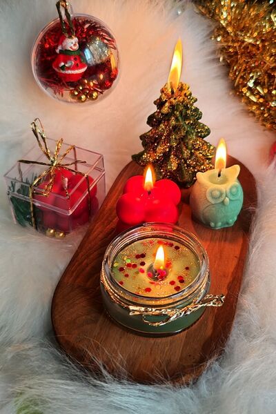 Nil Mum 4 Parça Hediyelik Yeni Yıl ( Noel ) Seti