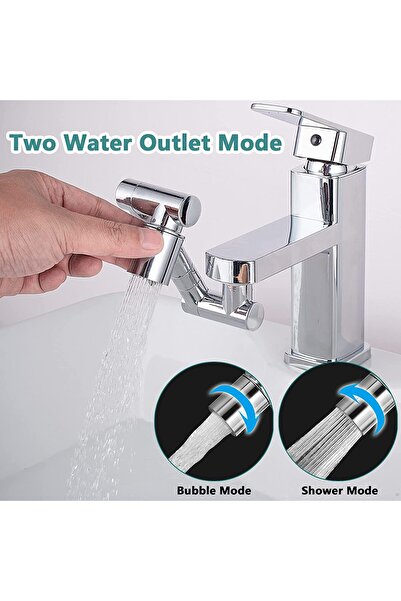 LEBLOU Adaptor apa baterie universal, extensibil si rotativ 1440° pivotant in orice directie, doua moduri