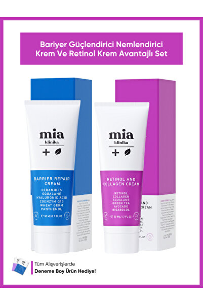 mia klinika Cilt Yenileyici Retinol Ve Bariyer Güçlendirici Nemlendirici Krem...