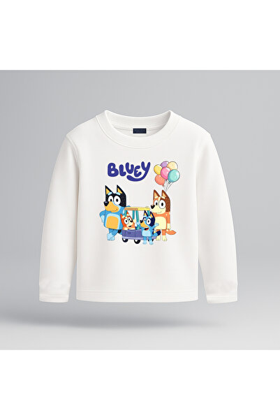 BLITZ ISTANBUL Tricou pentru copii cu mânecă lungă cu imprimeu Bluey (bltz210...