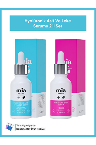 mia klinika Hyalüronik Asit Ve Kolajen Serum İkili Set 30 ml