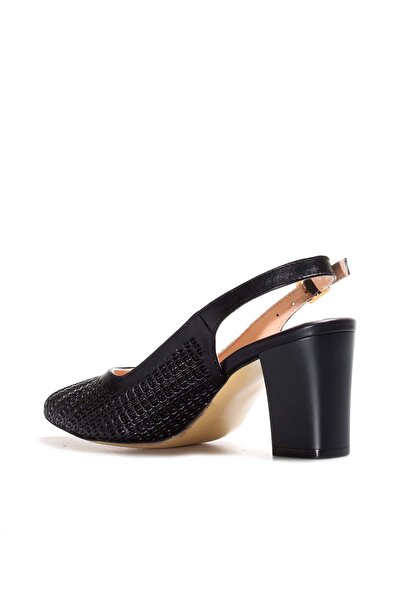 FAST STEP Genuine Leather Women's Thick Heeled Shoes 064Za360