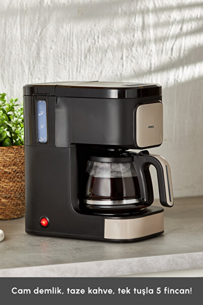 Karaca Just Coffee Aroma 2 In 1 Filtre Kahve Ve Çay Demleme Makinesi Bej