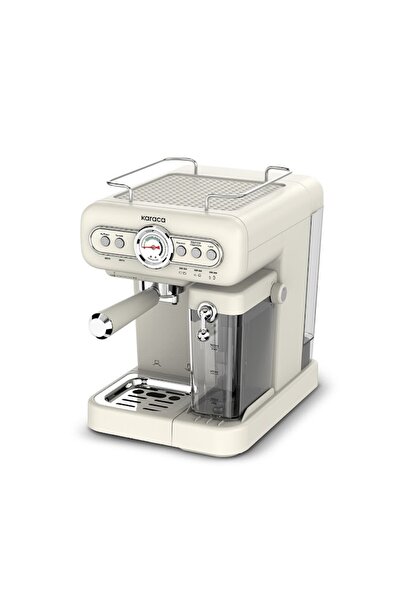 Karaca Vintage Craft Süt Hazneli Espresso, Latte ve Capuccino Makinesi Red