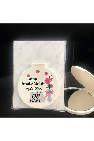 otuz9 reklam 8 Mart Dünya Kadınlar Günü Tasarım Hediyelik Baskılı Cep Aynası ...