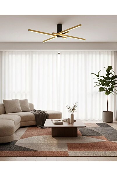 Özcan Aydınlatma Özcan Aydınlatma 3149-3-03 Merit B.4 Çubuklu Armatür SARI