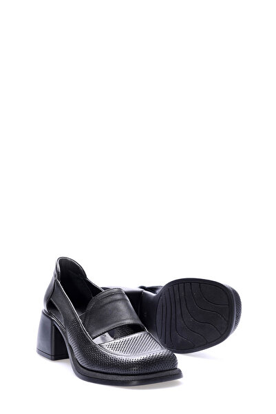 FAST STEP Hakiki Deri Kadın Kalın Topuklu Ayakkabı 217ZA758-02