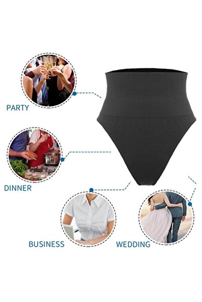 FİT1BEDEN Dikişsiz Toparlayıcı inceltici Ve Sıkılaştırıcı Lazer Kesim Yüksek Bel String Korse Tanga Korse