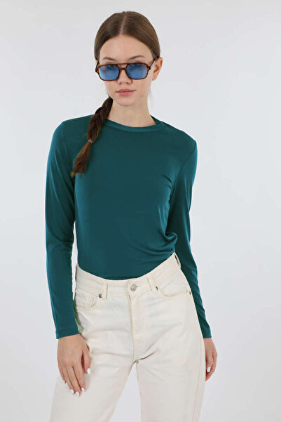 ZÜLAYS Bisiklet Yaka Body Petrol