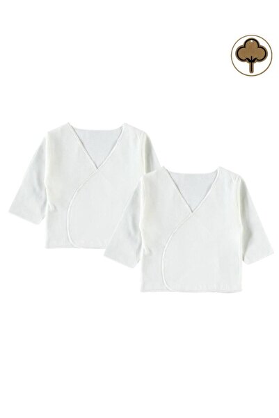 Civil Baby Organik Pamuklu 2'li İç Zıbın - Ekru 0-1 Ay