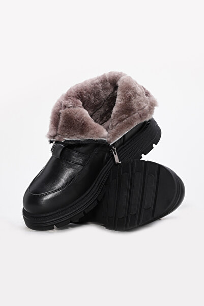 FAST STEP Cizme clasice de damă din piele naturală și blană 217KZA789-34