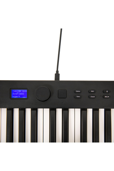 Sal Pian pliabil, 88 de clape, 128 de tonuri, difuzor stereo, compatibil cu software MIDI, Bluetooth
