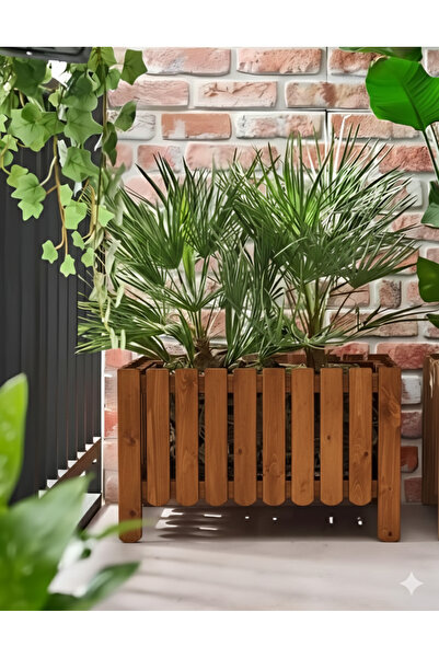 KARAS AHŞAP Ahşap çiçeklik saksılık