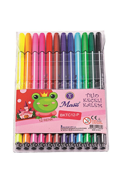 Masis Triopen Keçeli Kalem 12 Renk
