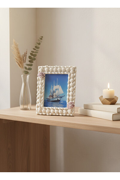 EVİMDM Seashell Decorative Photo Frame 13cm X 18cm