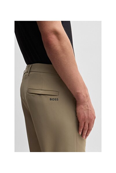 BOSS Kolay ütülenen esnek kumaştan dar kesim chino pantolon