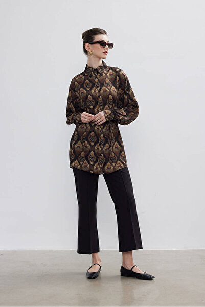 BE BLUE ΠΟΥΚΑΜΙΣΟ VINTAGE ΜΕ ΕΘΝΙΚΟ ΣΧΕΔΙΟ