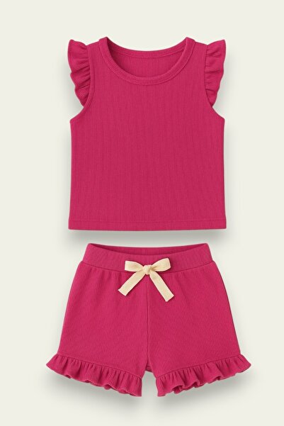 My Kids Wear Σετ κοριτσίστικο σορτς με βολάν