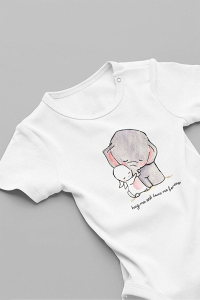 EYDUBABY بدلة أطفال من القطن بنسبة 100% من نوع Hug Me And Love Me Forever بتص...