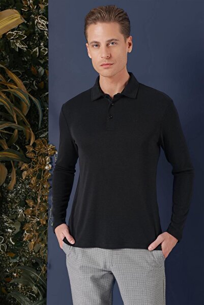 Efor TS 875 Slim Fit Siyah Spor T-Shirt