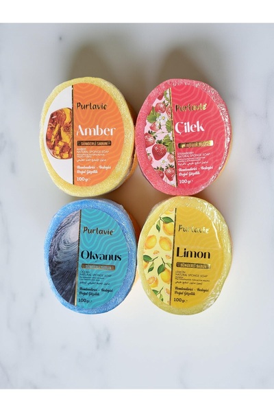 KALENATURAL أورهانجازي مصنع زيت الزيتون صابون إسفنجي بالزعفران 100 غ