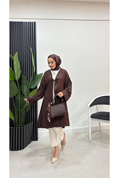 Bluezade Kimono kap keten tesettür