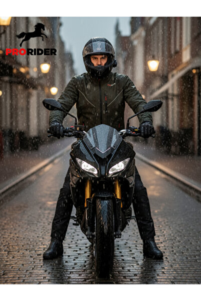 PRORIDER Shark Softshell Motosiklet Montu Korumalı Haki
