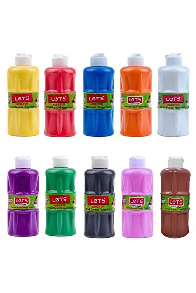 Lets Parmak Boyası 250ml 10lu Set